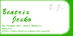 beatrix jesko business card